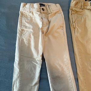 Boys’ size 5 slim The Children’s Place khaki pants - 2 pairs